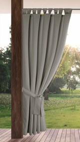 ZÁHRADNÝ VODEODOLNÝ ZÁVES NA PÚTKACH GARDEN 155X220 CM STRIEBORNÁ