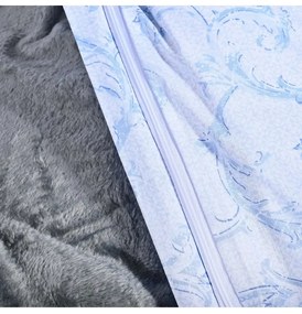 Obliečky bavlnené Ivy modré EMI, Štandardný set jednolôžko obsahuje 1x 140x200 + 1x 70x90