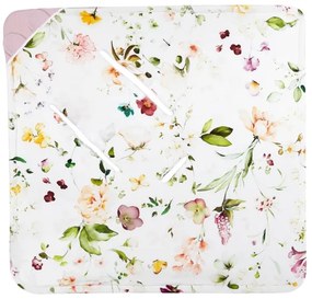 Lionelo - Zavinovačka do autosedačky TRAVEL SWADDLE 90x90 cm Ružový kvet
