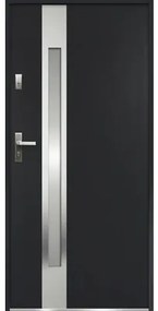 Kovové vchodové dvere S68 Ariadna 80 Ľ antracit