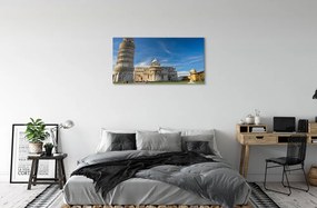 Obraz na plátne Italy Šikmá veža katedrály 125x50 cm