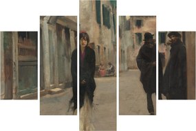 Obraz - John Singer Sargent, Street in Venice, reprodukcia (150x105 cm)