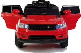 LEAN CARS Elektrické autíčko HL1638 s diaľkovým ovládaním, MP3 a LED svetlom červené