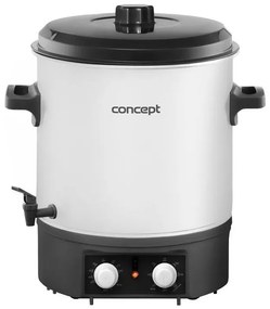 Concept ZH0030 - Zavárací hrniec 27 l 2000W/230V biela/čierna