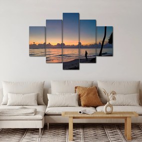 Obraz ženy na pláži (150x105 cm)