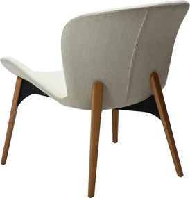 Krémové kreslo z textílie buklé Paragon – DAN-FORM Denmark