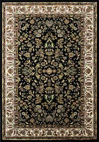 Koberec Anatolia 5378 BLACK – čierny orientálny obdĺžnik Rozmer: 70x100 cm