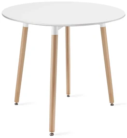 Dekorstudio Okrúhly stôl KAMI 80cm - biely