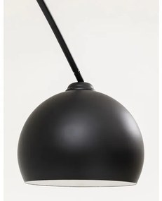 Deal stojaca lampa čierna 175 cm