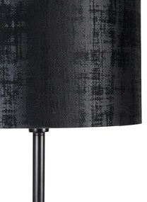 Moderná stojaca lampa s čiernym tienidlom čierna 40 cm - Simplo