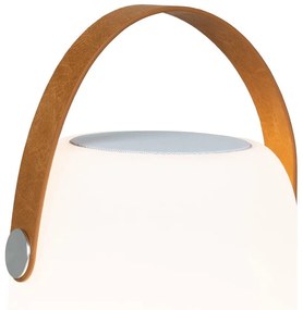 LED prenosné vonkajšie svietidlo s časovačom a reproduktorom na USB ø 18 cm Cardiff – House Nordic