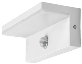 Rabalux 77116 vonkajšie nástenné LED svietidlo Zaragoza, so senzorom, 9W, IP54, biela
