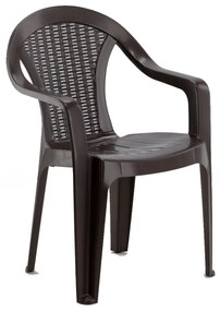 Záhradná stolička plastová hnedá | jaks