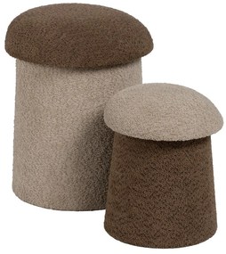 Hnedo-béžový taburet – Ixia