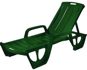 Polohovacie ležadlo FLORIDA zelené