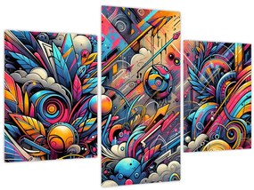 Obraz - Pestrofarebné graffiti (90x60 cm)