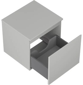 Mexen Orio, kúpeľňová skrinka 50 cm s hornou časťou, 1 zásuvka, sivá matná, 91A10-05047-1-BFC62