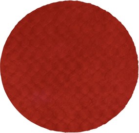 Obsession, Kusový koberec Diamond Cut 800 Red kruh, 200x200 (priemer) kruh, červená, obývacia izba