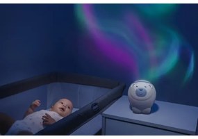 Chicco - Detský projektor 2v1 POLAR BEAR 3xAA modrá