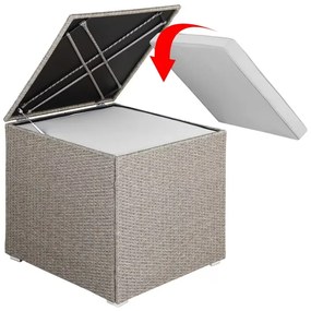 InternetovaZahrada Úložný box 75x75x70 cm - béžová
