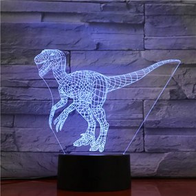 3Dmix 3DL-BTB010 – 3D LED nočná lampa - T-rex (Bluetooth reproduktor - farba biela)