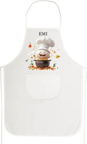 Kuchynská zástera Gusto EMI, biela