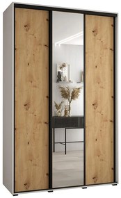 Skriňa 45 Canaris 3 180 biela/artisan/čierna