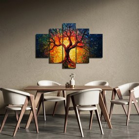 Obraz - Strom života v mozaike (150x105 cm)