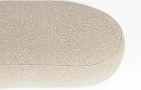 Béžová polstrovaná lavica z textílie buklé Noxx – White Label