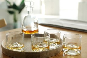 Karafa na whisky The Peaks s pohárikmi 5 dielov