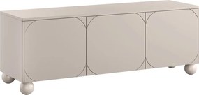 RTV skrinka trojdverová Sonatia II 150 cm na guľatých nohách - kasmír