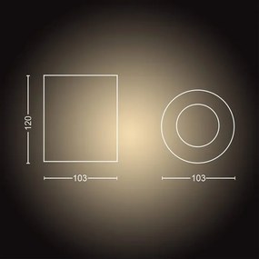 Philips - LED Stmievateľné bodové svietidlo Hue PILLAR 1xGU10/4,2W/230V biela