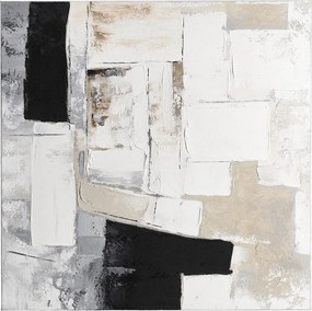 Tlačený/s ručne maľovanými prvkami obraz na plátne 80x80 cm Crown – Bizzotto