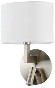 Brilagi - LED Nástenná lampa DAYA 1xE14/40W/230V + LED/3W biela/matný chróm