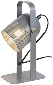 RABALUX Priemyselná kovová stolová lampa RONNIE, 1xE14, 40W, sivá
