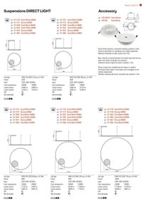 Redo 01-1713 - LED Stmievateľný luster na lanku ORBIT LED/55W/230V bronz