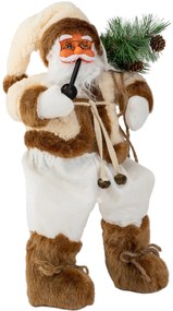Tutumi Tutumi, vianočná figúrka Santa Clausa 44 cm 301252, biela-hnedá-zelená, CHR-08901