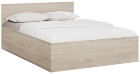 Postel SOFIA 180 x 200 cm, dub sonoma Rošt: S latkovým roštom, Matrac: Matrac COCO MAXI 20 cm