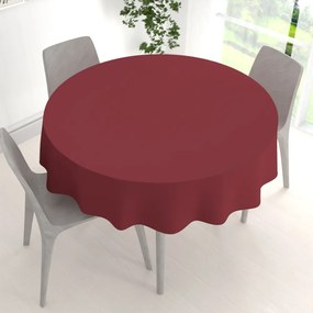 Biante Dekoračný okrúhly obrus Rongo RG-097 Bordó Ø 110 cm