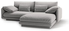 Svetlosivá rohová pohovka (pravý roh) Torino – Micadoni Home