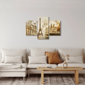 Obraz - Parížske pamiatky (90x60 cm)