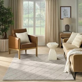 Koberec WOOL HAVEN sivý