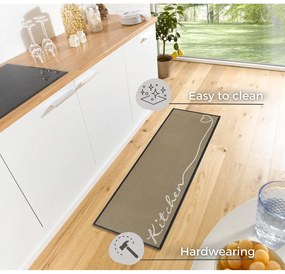 Béžový behúň Zala Living Kitchen, 50 x 150 cm