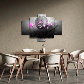 Obraz ružových gulí (150x105 cm)