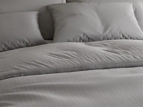 Krepové obliečky STANDO sivé hotelová kapsa Rozmer obliečky: 70 x 90 cm | 140 x 200 cm