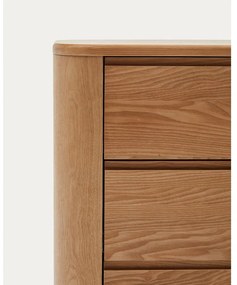 Komoda v dekore jaseňa v prírodnej farbe 120x80x40 cm Salaya – Kave Home