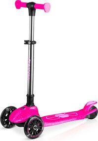 Ricokids Jelly svietiaca v tme detská balančná Kolobežka - ružová