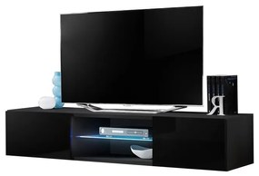 TV stolík/skrinka Ferryhill 25 ZZ FY 33 (čierna matná + čierny lesk). Akcia -21%. Vlastná spoľahlivá doprava až k Vám domov. 764932