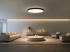 LED stropné svietidlo LED/300W/230V 3000/4000/6500K priemer 120 cm čierne