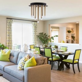 Stropné svietidlo GLAM 9xG9/8W/230V zlatá